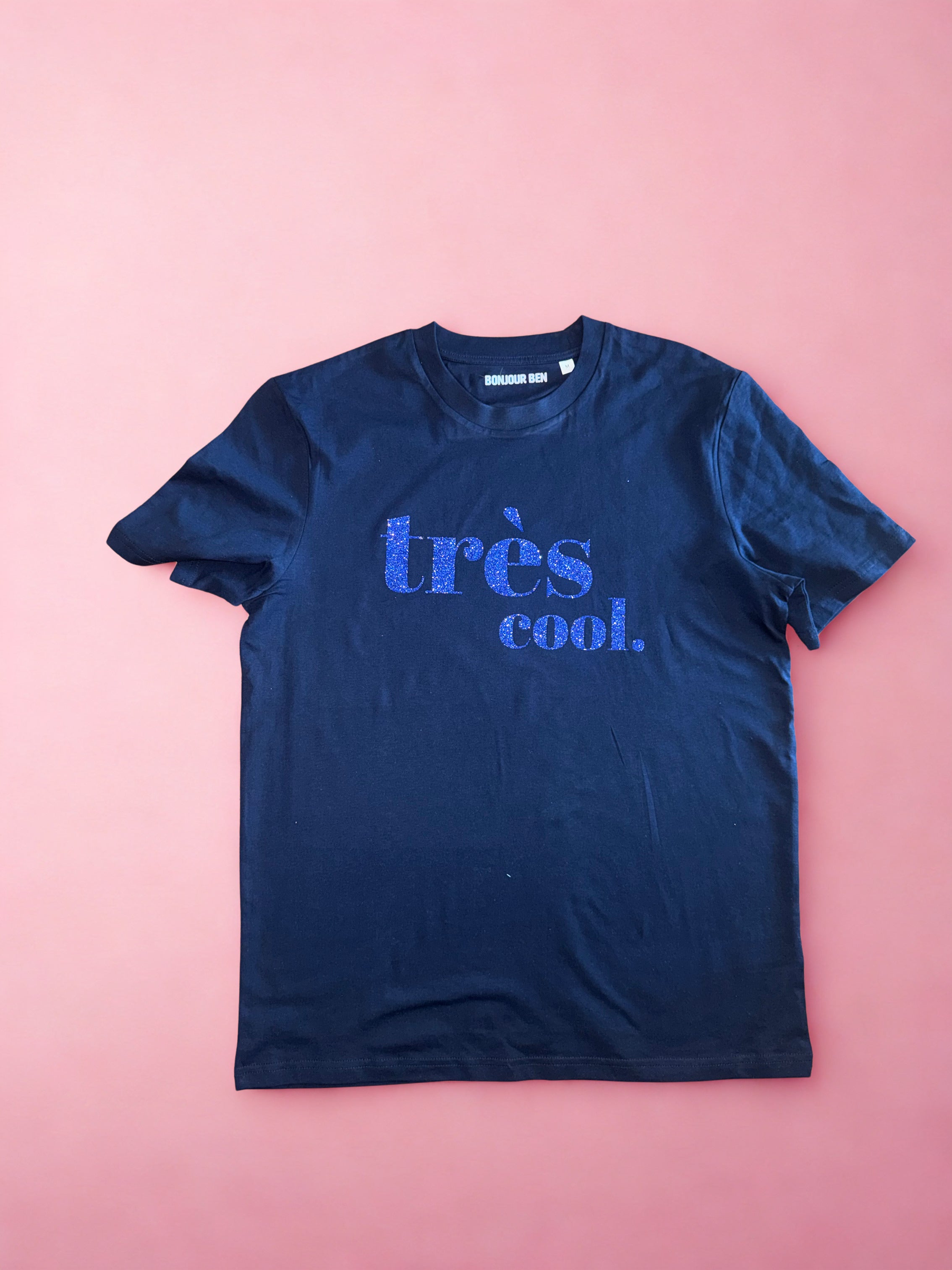 Très cool T-Shirt dunkelblau / blau Glitzer